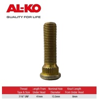 ALKO Wheel Stud Plated 7/16" UNF Short Knurl 10 PACK