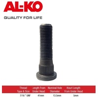 ALKO Wheel Studs Plated M14 x 50mm Short knurl PACK of 5