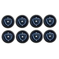 8 X Lashing D Ring, Round Plastic Base, Tie Down Point Anchor UTE TRAILER